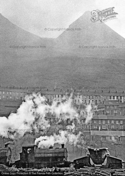 Photo of Ebbw Vale, Steel Works, Slag Heaps 1962