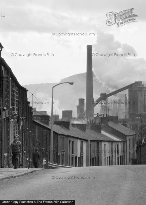 Photo of Ebbw Vale, Street And Steel Works 1962