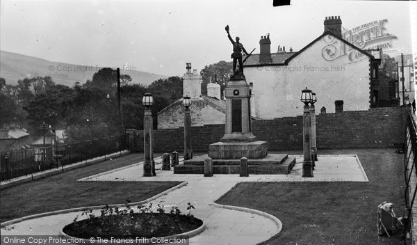 Photo of Ebbw Vale, The War Memorial c.1955