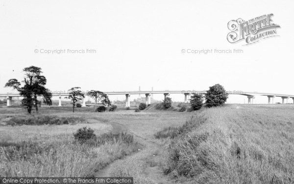 Photo of Eccles, New Barton Bridge And Power Station c.1965