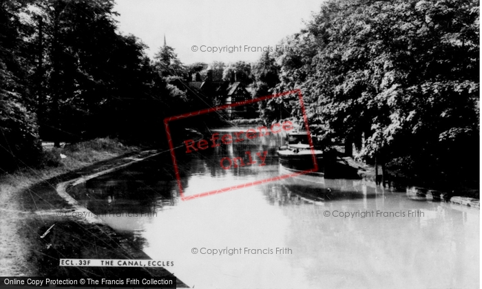 Photo of Eccles, The Canal c.1955