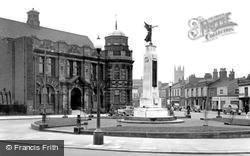 The Library And War Memorial c.1955, Eccles