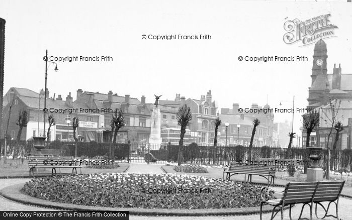 Photo of Eccles, The Library Gardens c.1955