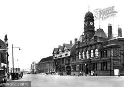 The Town Hall And Church Street c.1955, Eccles