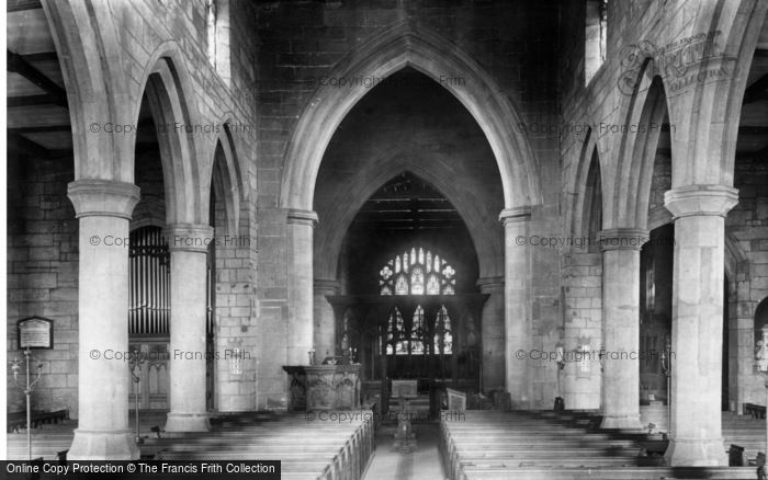 Photo of Ecclesfield, St Mary's Church Interior 1902