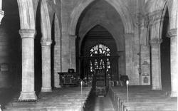St Mary's Church, Interior c.1955, Ecclesfield