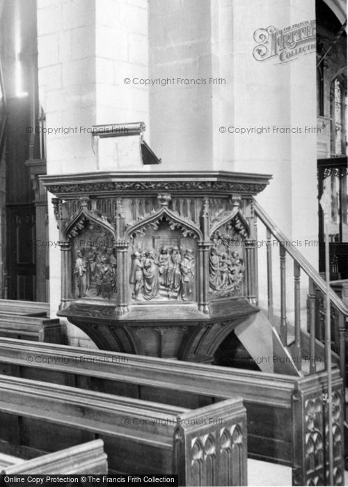 Photo of Ecclesfield, St Mary's Church, The Pulpit c.1955