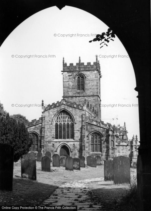 Photo of Ecclesfield, St Mary's Church Through Gateway c.1955