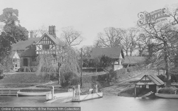 Photo of Eccleston, The Ferry And Boathouse c.1930
