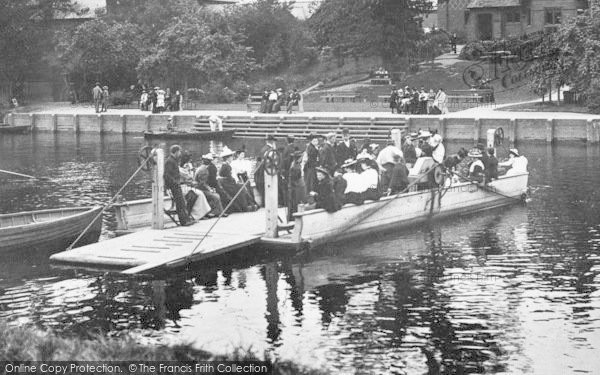 Photo of Eccleston, The Loaded Ferry 1895