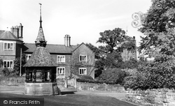 The Pump And St Mary's Church c.1955, Eccleston
