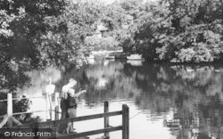 The River Dee, Boys Fishing c.1965, Eccleston
