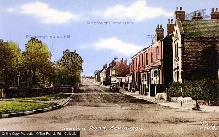 Photo of Eckington, Station Road c.1955