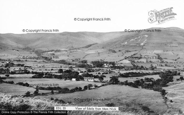 Photo of Edale, From Mam Nick c.1955