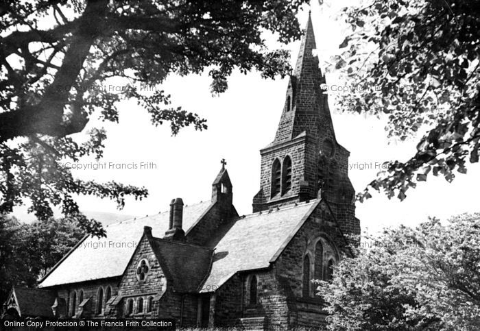 Photo of Edale, Holy Trinity Church c.1955