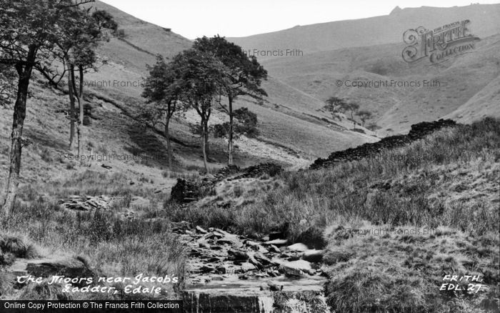 Photo of Edale, The Moors Near Jacob's Ladder c.1955