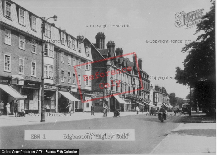 Photo of Edgbaston, Hagley Road c.1950