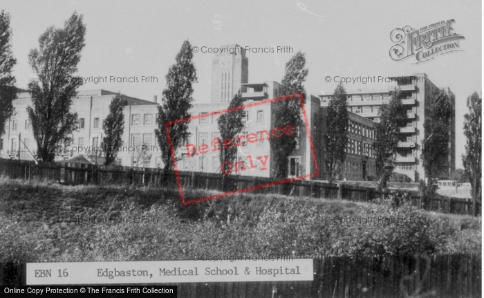 Photo of Edgbaston, Medical School And Hospital c.1955