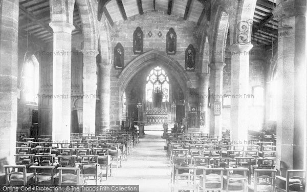 Photo of Edgmond, Church Interior 1898