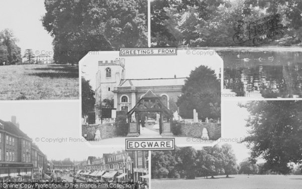 Photo of Edgware, Composite c.1955