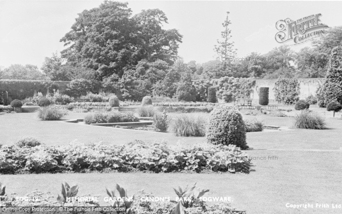 Photo of Edgware, Memorial Gardens, Canons Park c.1955