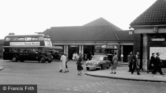 Edgware, the Underground Station, Station Road 1954