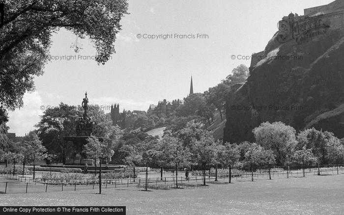 Photo of Edinburgh, Below The Castle 1961