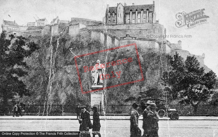 Photo of Edinburgh, Castle And Guthrie Memorial c.1925