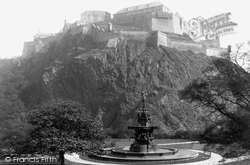 Castle From Princes Street Gardens 1897, Edinburgh