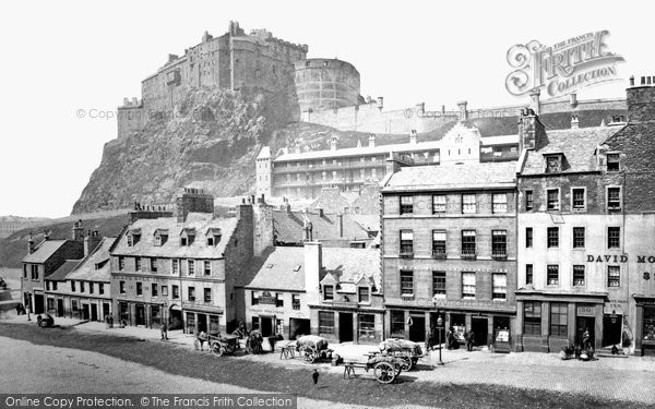 Photo of Edinburgh, Castle From The Grassmarket 1883