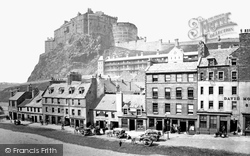 Castle From The Grassmarket 1883, Edinburgh