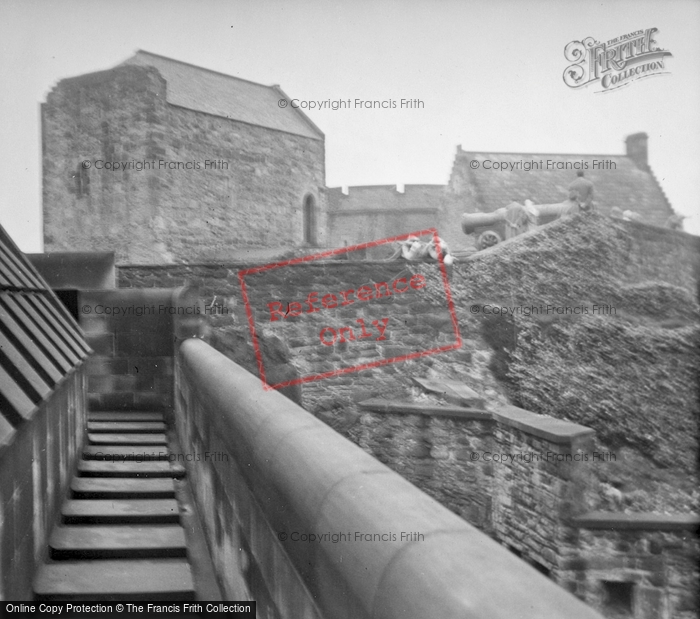 Photo of Edinburgh, Castle, St Margaret's Chapel And Mons Meg 1949
