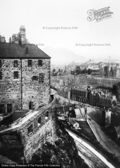 Photo of Edinburgh, Castle, View From South Ramparts c.1930