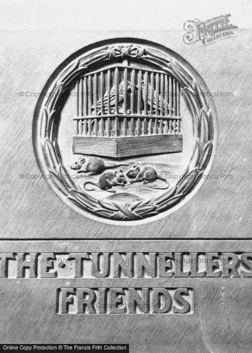 Photo of Edinburgh, Castle, War Memorial, 'the Tunnellers' Friends' c.1930