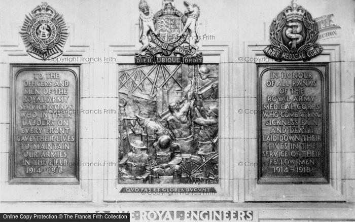 Photo of Edinburgh, Castle, War Memorials For R.A.S.C, R.E. And R.A.M.C. c.1930