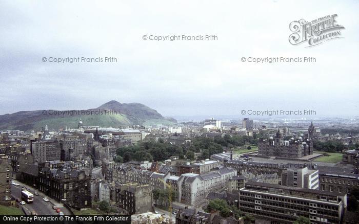 Photo of Edinburgh, City And Arthur's Seat From Castle 1983