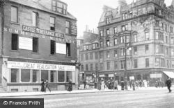 Corner Of Castle And Princes Street 1909, Edinburgh