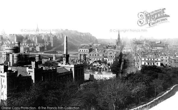 Photo of Edinburgh, From Calton Hill 1897