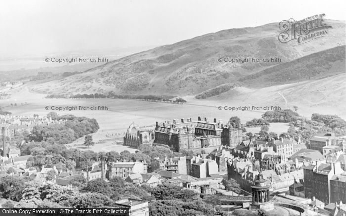 Photo of Edinburgh, Holyrood Palace And Queen's Park c.1950