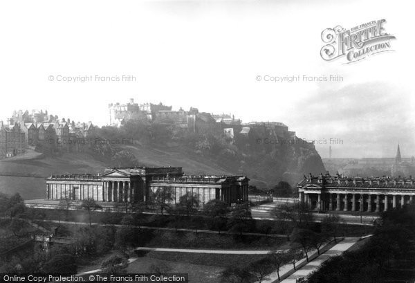 Photo of Edinburgh, National Gallery And Castle 1897
