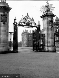 Palace Of Holyroodhouse Gates 1949, Edinburgh