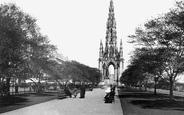 Scott Monument And Gardens 1897, Edinburgh