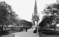 Scott Monument And Gardens 1897, Edinburgh