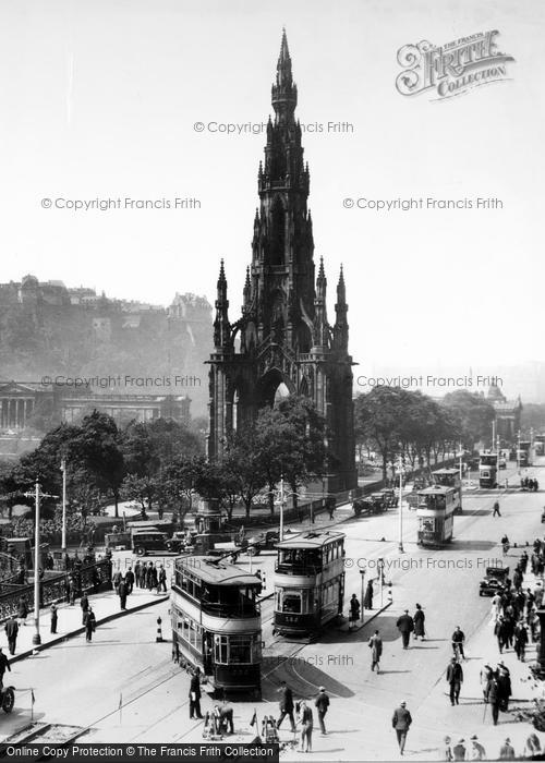 Photo of Edinburgh, Scott Monument c.1930