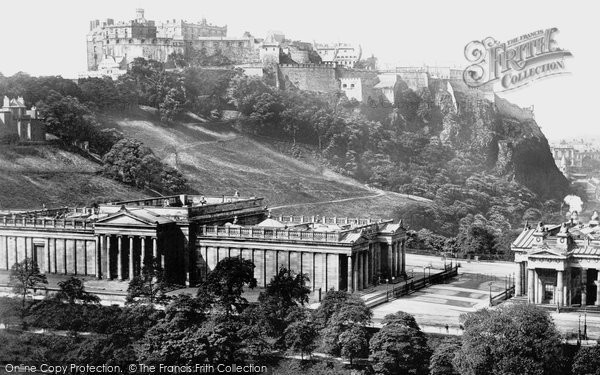Photo of Edinburgh, The Castle And The National Gallery 1897