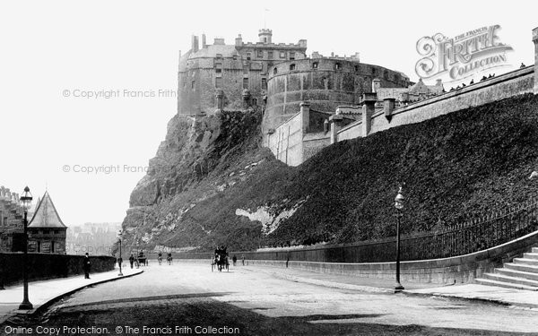 Photo of Edinburgh, The Castle From Johnston Terrace 1897