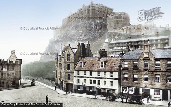 Photo of Edinburgh, The Castle From The Grassmarket 1897
