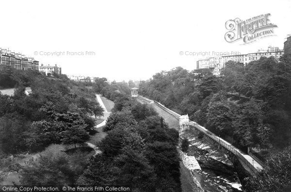 Photo of Edinburgh, view from Dean Bridge 1897