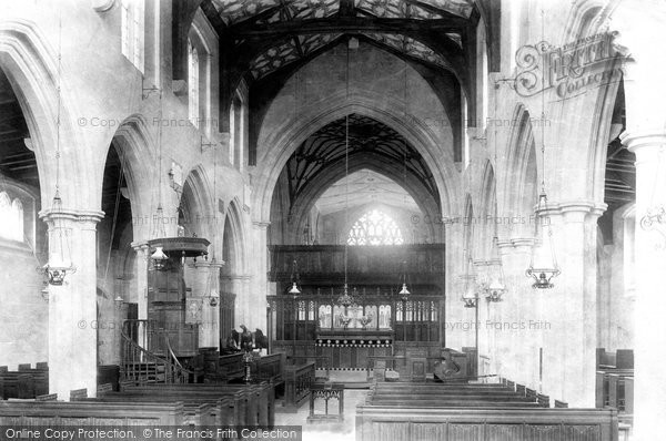 Photo of Edington, Church Interior 1900