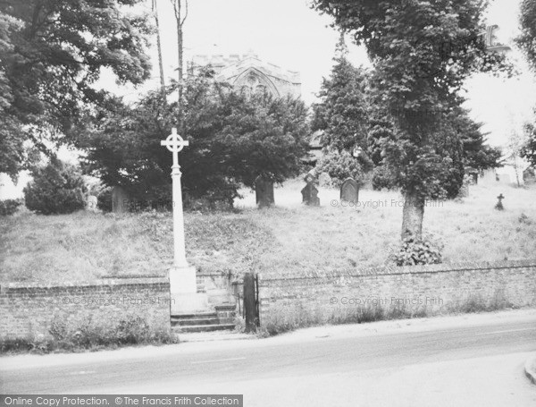 Photo of Edlesborough, The War Memorial And Church c.1965